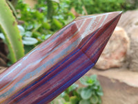 Polished Banded Tiger Iron Tower x 1 From Northern Cape, South Africa