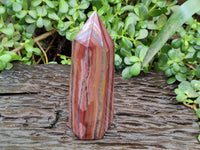 Polished Banded Tiger Iron Tower x 1 From Northern Cape, South Africa