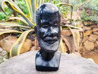 Hand Made Grandfather Joe Head Sculpture x 1 From Zimbabwe - Toprock Gemstones and Minerals 