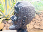 Hand Made Grandfather Joe Head Sculpture x 1 From Zimbabwe - Toprock Gemstones and Minerals 