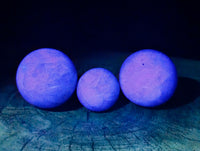 Polished Green Fluorite Spheres x 3 From Madagascar - Toprock Gemstones and Minerals 