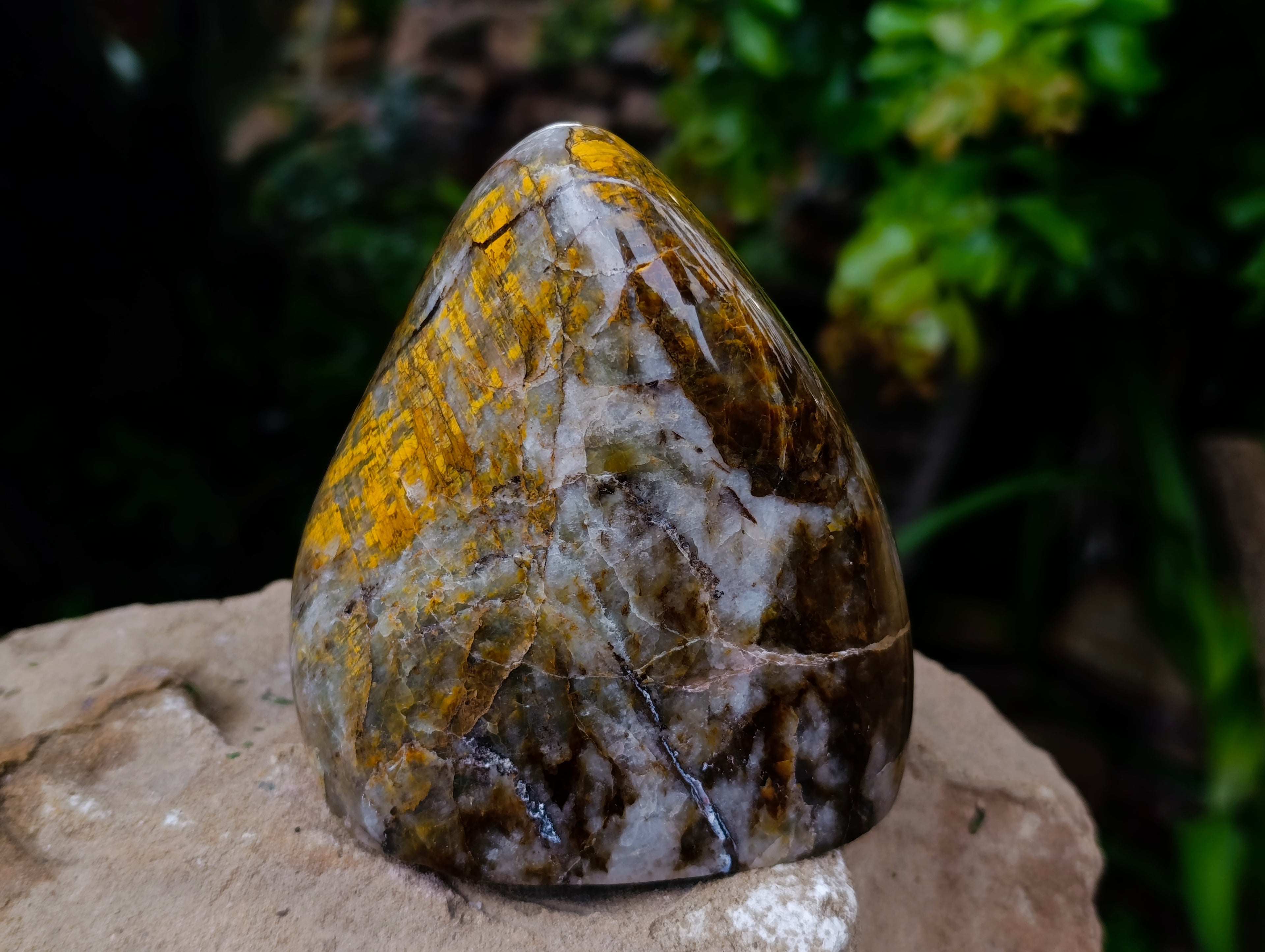 Polished Neolite Standing Free Forms x 2 From Prieska, South Africa - Toprock Gemstones and Minerals 