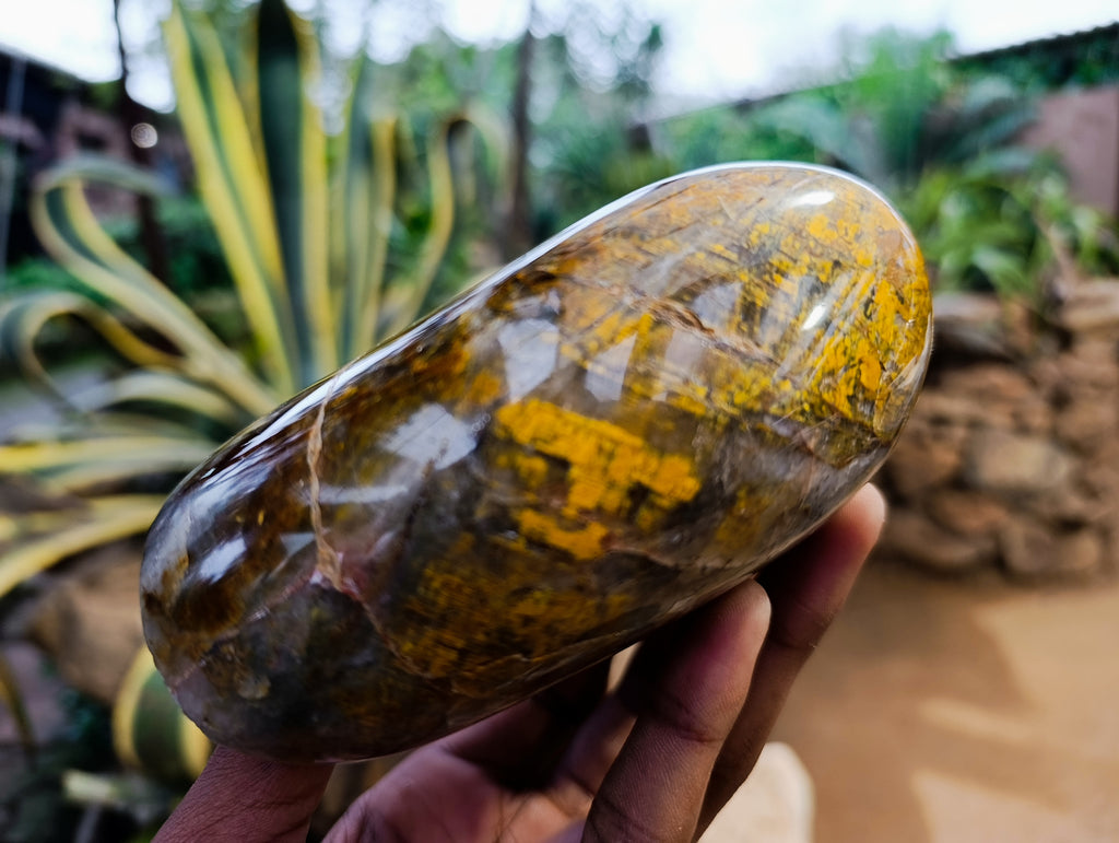 Polished Neolite Standing Free Forms x 2 From Prieska, South Africa - Toprock Gemstones and Minerals 
