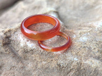 Polished Mix of Selected Stone Rings x 35 From Southern Africa