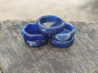 Polished Mix of Selected Stone Rings x 35 From Southern Africa