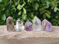 Polished Mixed Mini Inclusion Quartz Crystals x 12 From Madagascar