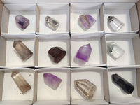 Polished Mixed Mini Inclusion Quartz Crystals x 12 From Madagascar