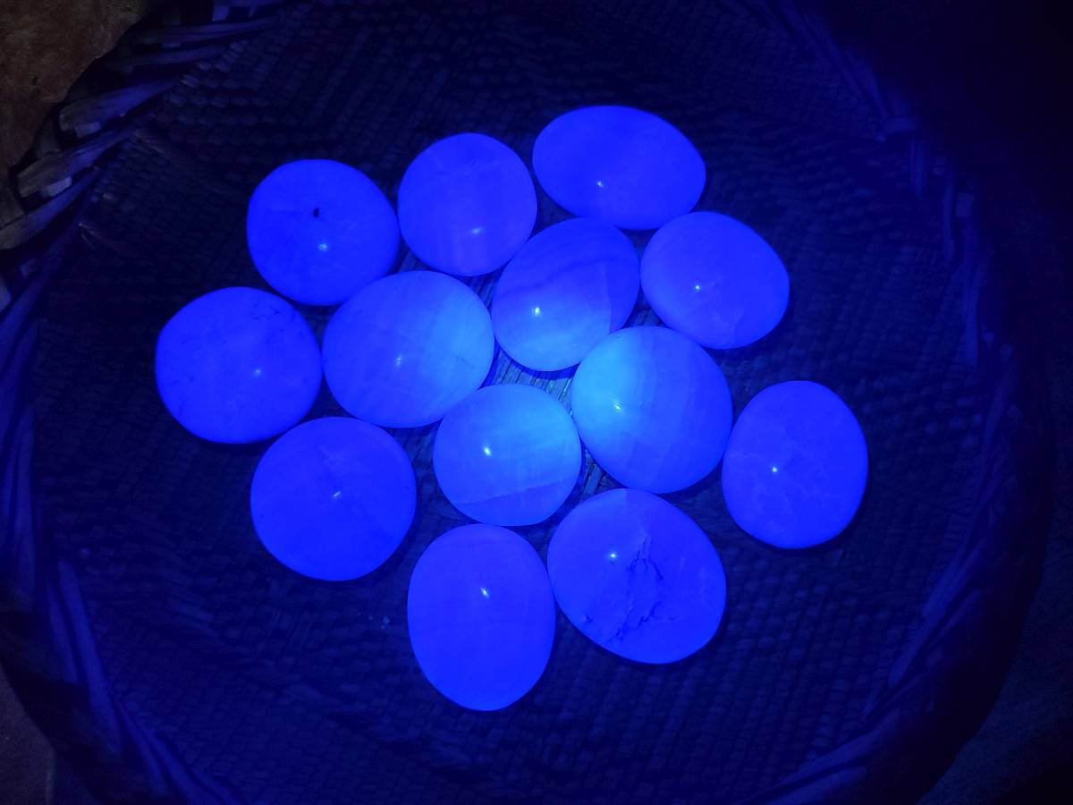 Polished Green Fluorite Palm Stones x 20 From Madagascar - Toprock Gemstones and Minerals 