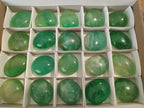 Polished Green Fluorite Palm Stones x 20 From Madagascar - Toprock Gemstones and Minerals 