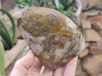 Polished Neolite Standing Free Forms x 3 From Prieska, South Africa