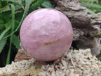 Polished Large Lavender Rose Quartz Spheres with Asterism x 2 From Madagascar - Toprock Gemstones and Minerals 