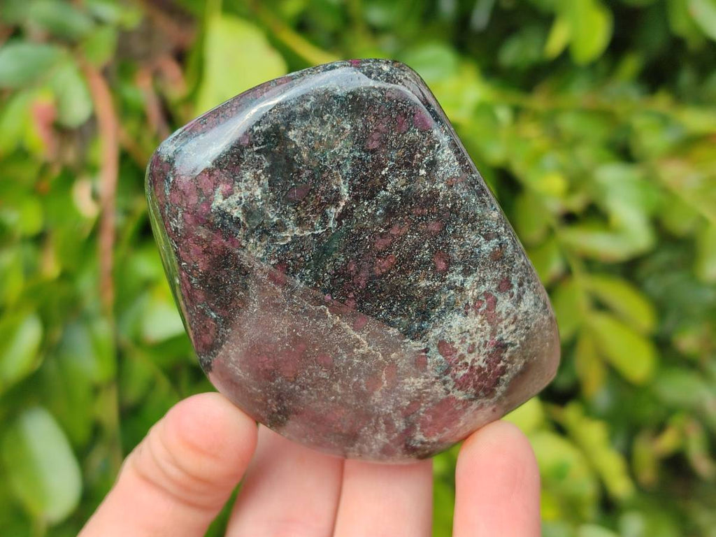 Polished Ruby Corundum In Chrome Verdite Standing Free Forms x 4 From Zimbabwe - Toprock Gemstones and Minerals 