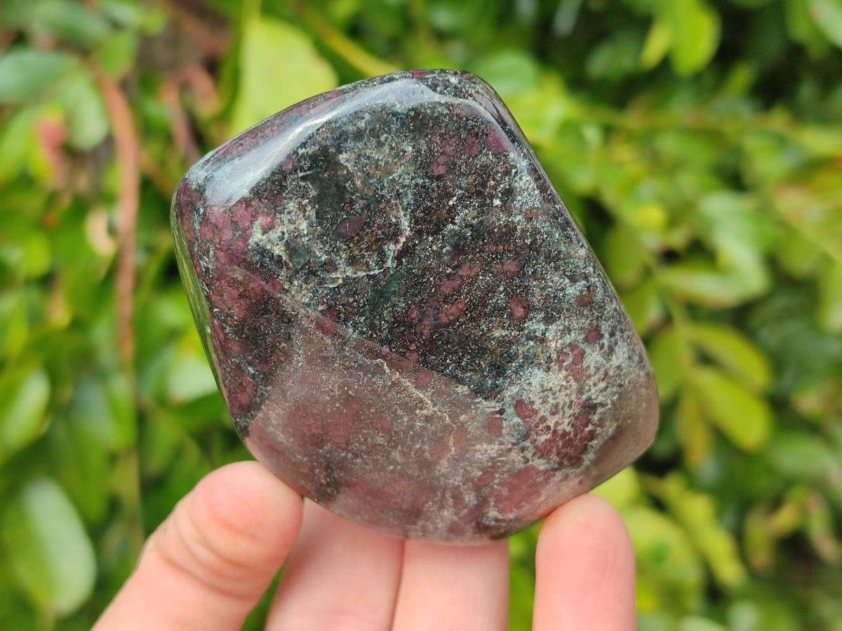 Polished Ruby Corundum In Chrome Verdite Standing Free Forms x 4 From Zimbabwe - Toprock Gemstones and Minerals 