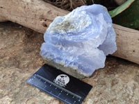 Natural Blue Lace Agate Geode Specimens x 4 From Nsanje, Malawi