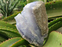 Natural Blue Lace Agate Geode Specimens x 4 From Nsanje, Malawi