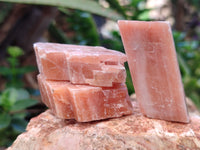 Natural Sunset Orange Rhombohedron Calcite Specimens x 35 From Spitzkop, Namibia