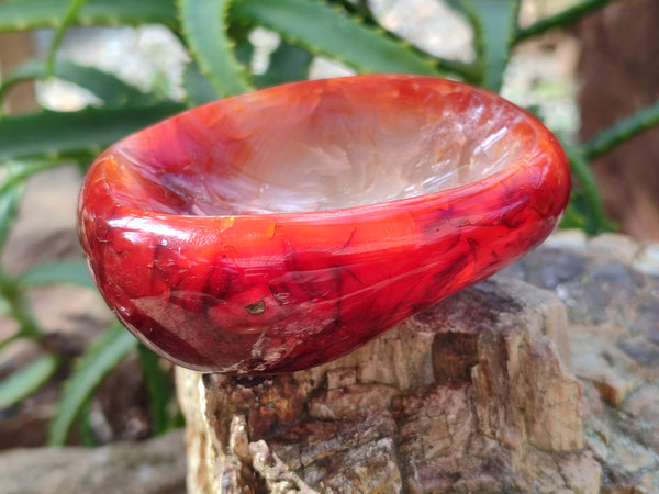 Polished Carnelian Bowls x 4 From Madagascar