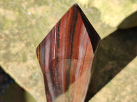 Polished Banded Tiger Iron Tower x 1 From Northern Cape, South Africa