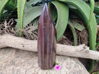 Polished Banded Tiger Iron Tower x 1 From Northern Cape, South Africa