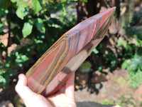 Polished Banded Tiger Iron Tower x 1 From Northern Cape, South Africa