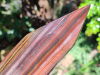 Polished Banded Tiger Iron Tower x 1 From Northern Cape, South Africa