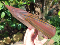 Polished Banded Tiger Iron Tower x 1 From Northern Cape, South Africa