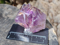 Polished Window Amethyst Quartz Crystals x 2 From Akansobe, Madagascar
