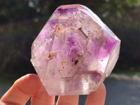 Polished Window Amethyst Quartz Crystals x 2 From Akansobe, Madagascar