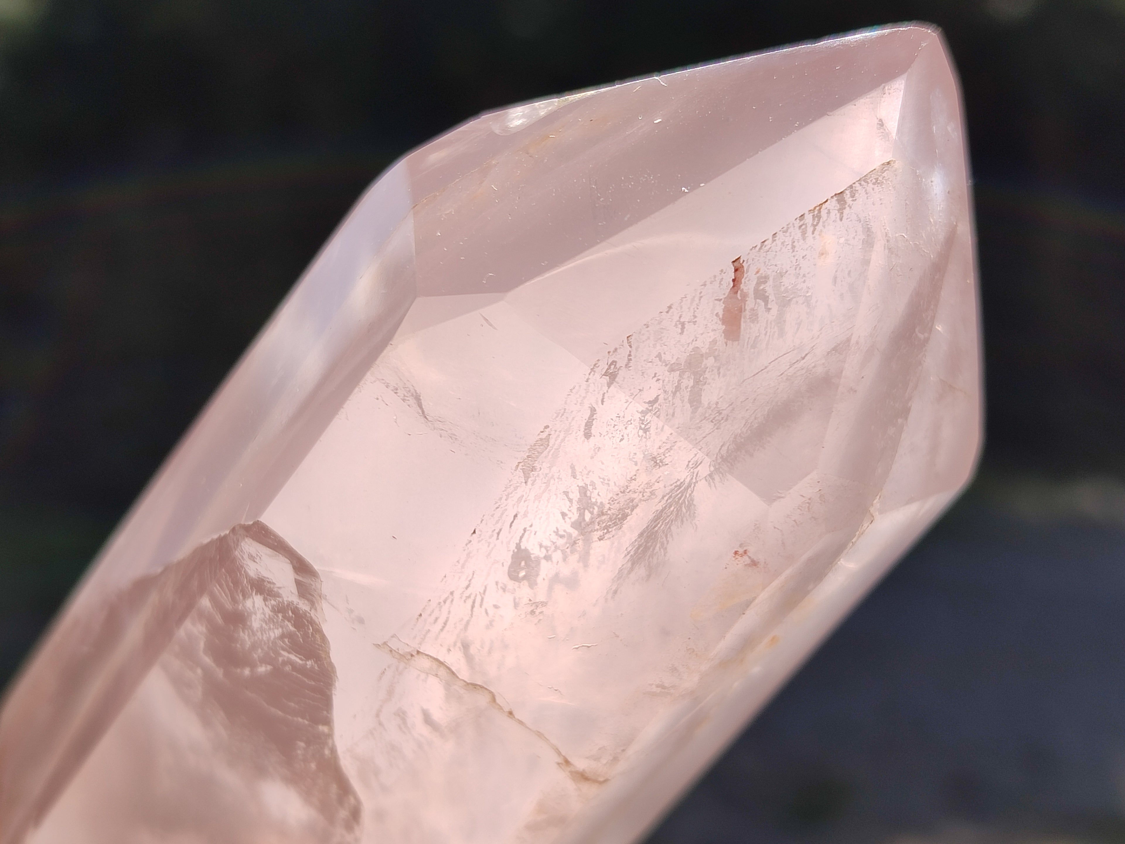 Polished Double Terminated Rose Quartz Points x 4 From Ambatondrazaka, Madagascar - Toprock Gemstones and Minerals 