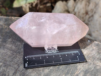 Polished Double Terminated Rose Quartz Points x 4 From Ambatondrazaka, Madagascar