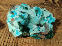 Natural Rare Drusy Chrysocolla and Malachite Specimens x 6 From Congo