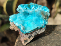Natural Rare Drusy Chrysocolla and Malachite Specimens x 6 From Congo