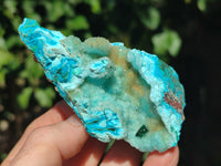Natural Rare Drusy Chrysocolla and Malachite Specimens x 6 From Congo