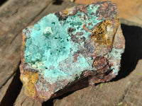 Natural Rare Drusy Chrysocolla and Malachite Specimens x 6 From Congo