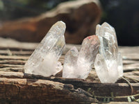 Natural Single Quartz Crystals x 70 From Brandberg, Namibia