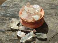 Natural Single Quartz Crystals x 70 From Brandberg, Namibia