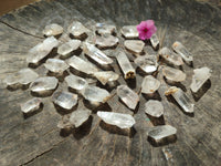 Natural Single Quartz Crystals x 70 From Brandberg, Namibia