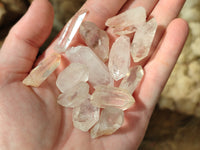 Natural Single Quartz Crystals x 70 From Brandberg, Namibia