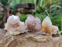 Natural Mixed Amethyst and Cactus Spirit Quartz Clusters x 35 From Boekenhouthoek, South Africa