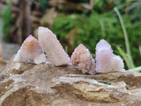 Natural Mixed Amethyst and Cactus Spirit Quartz Clusters x 35 From Boekenhouthoek, South Africa