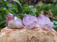Natural Mixed Amethyst and Cactus Spirit Quartz Clusters x 35 From Boekenhouthoek, South Africa