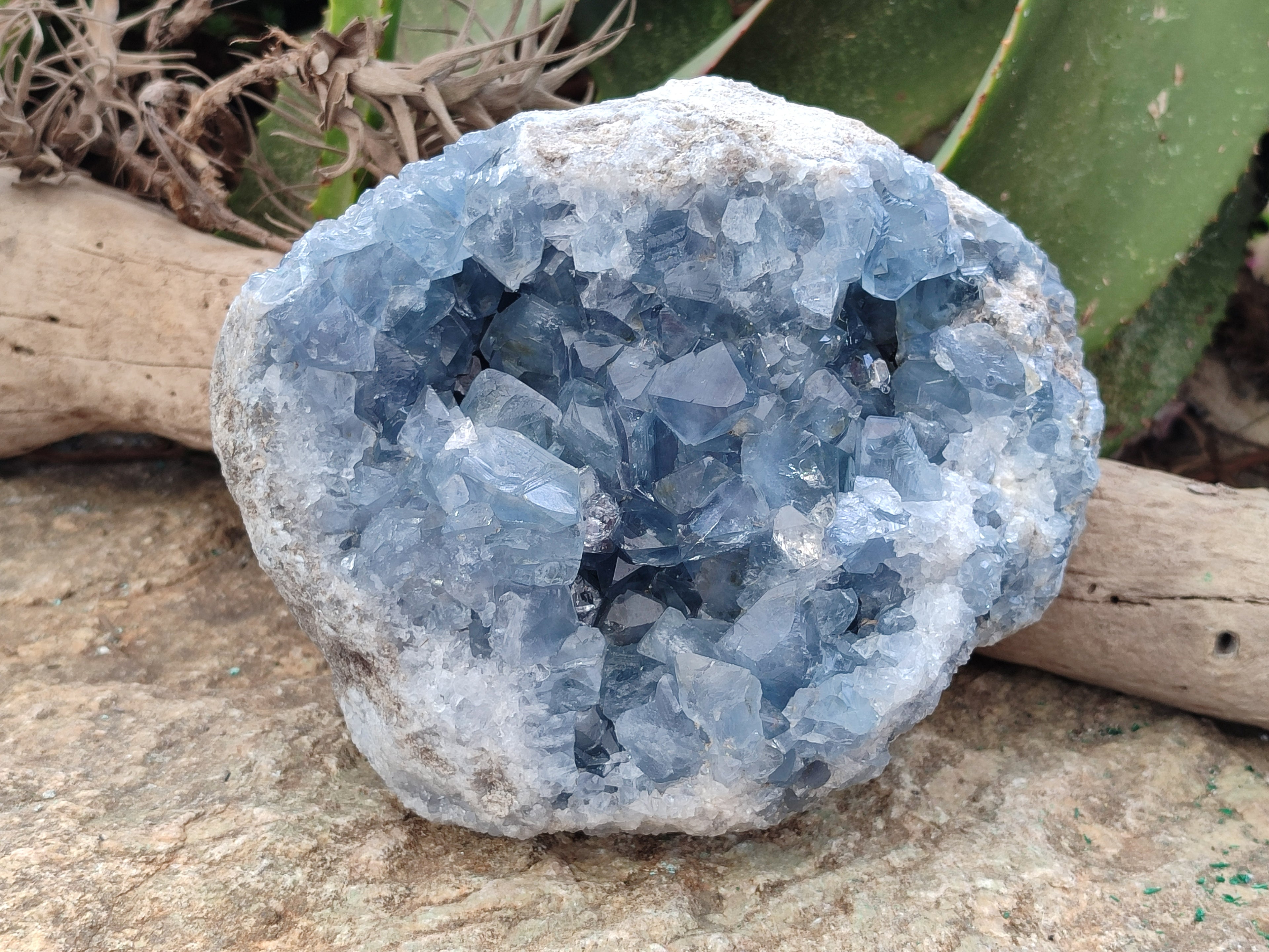 Natural Large Celestite Geode Specimen x 1 From Sakoany, Madagascar - Toprock Gemstones and Minerals 