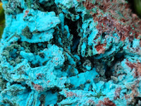 Natural Chrysocolla Blade Crystal Pseudomorph after Malachite with Drusy Coated Ball Malachite on Dolomite x 1 From Lupoto Mine, Congo