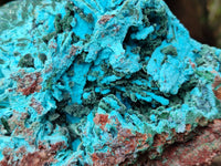Natural Chrysocolla Blade Crystal Pseudomorph after Malachite with Drusy Coated Ball Malachite on Dolomite x 1 From Lupoto Mine, Congo