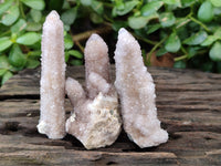 Natural Golden Limonite Spirit Quartz Crystals x 7 From South Africa