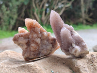 Natural Golden Limonite Spirit Quartz Crystals x 7 From South Africa