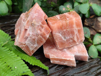 Natural Sunset Orange Rhombohedron Calcite Specimens x 12 From Spitzkop, Namibia