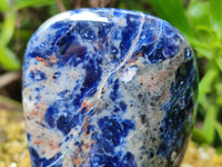 Polished Sodalite Standing Free Forms x 3 From Kunene River, Namibia