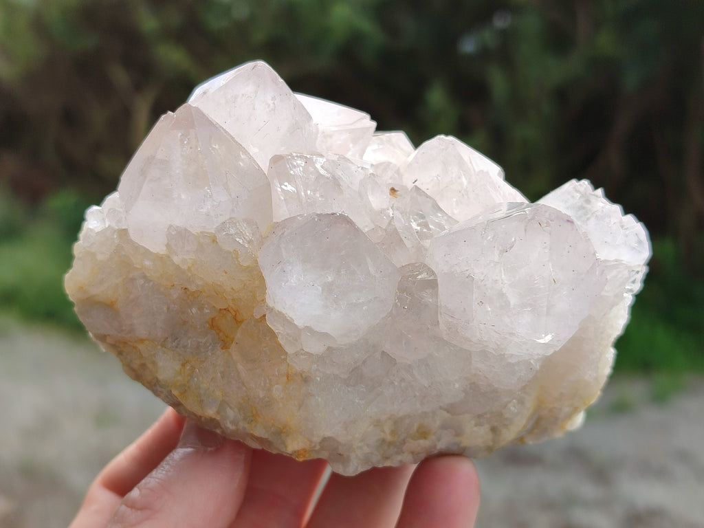 Natural Amethyst Spirit Quartz Clusters x 2 From Boekenhouthoek, South Africa - Toprock Gemstones and Minerals 