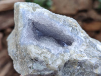 Natural Blue Lace Agate Geode Specimens x 6 From Nsanje, Malawi